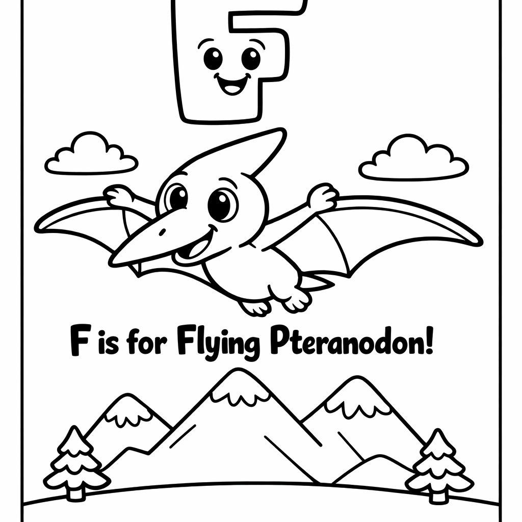 F is for Pteranodon