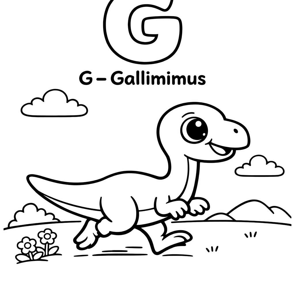 G is for Gallimimus