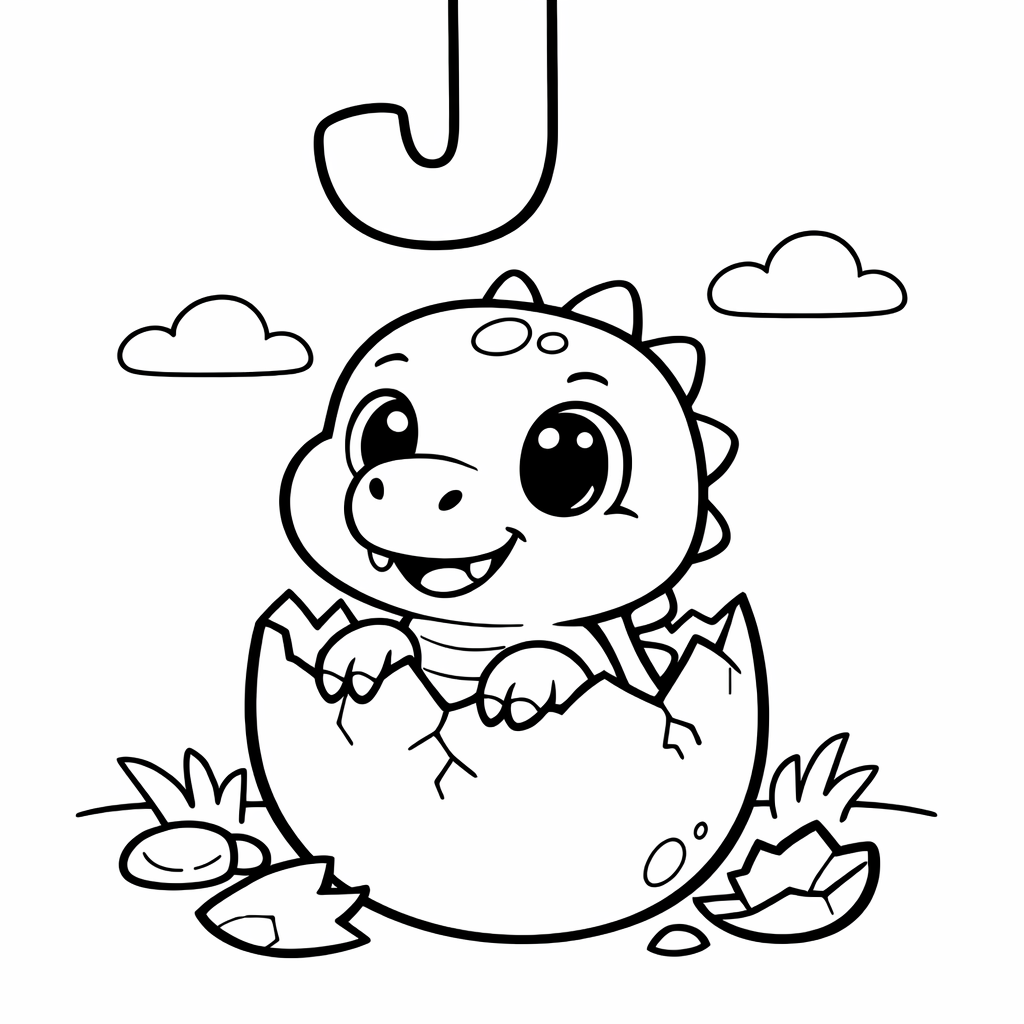 J is for Junior T-Rex