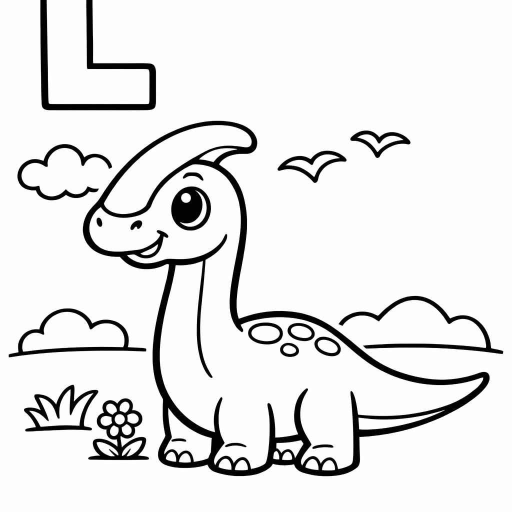 L is for Lambeosaurus