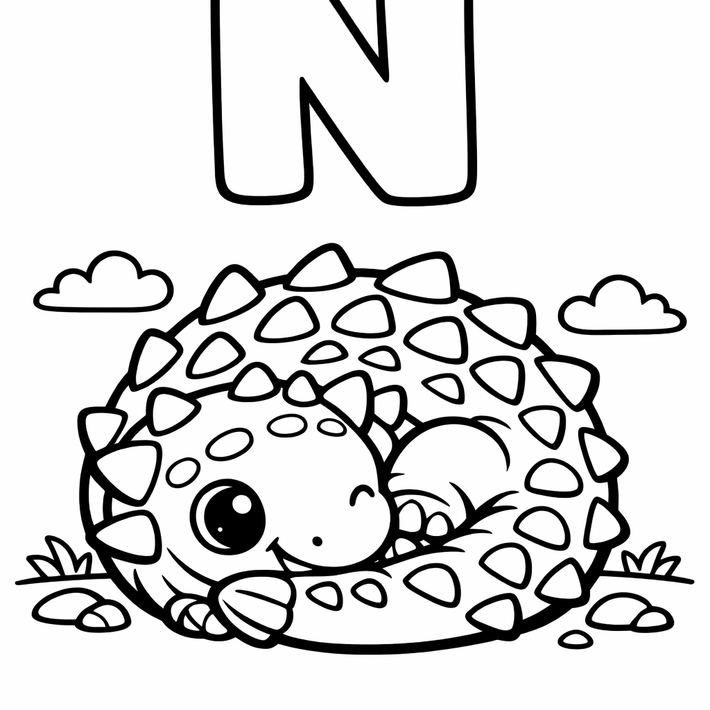 N is for Nodosaurus