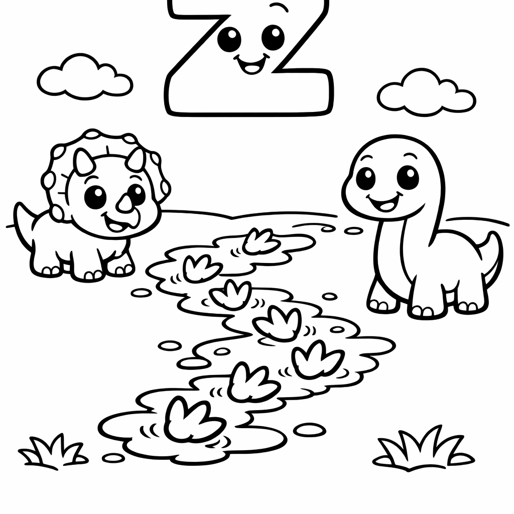 Z is for Zigzag Footprints