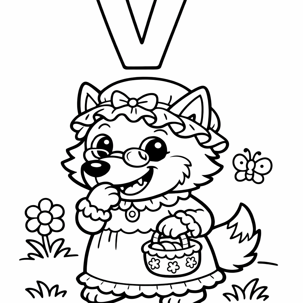 V is for Villainous Wolf
