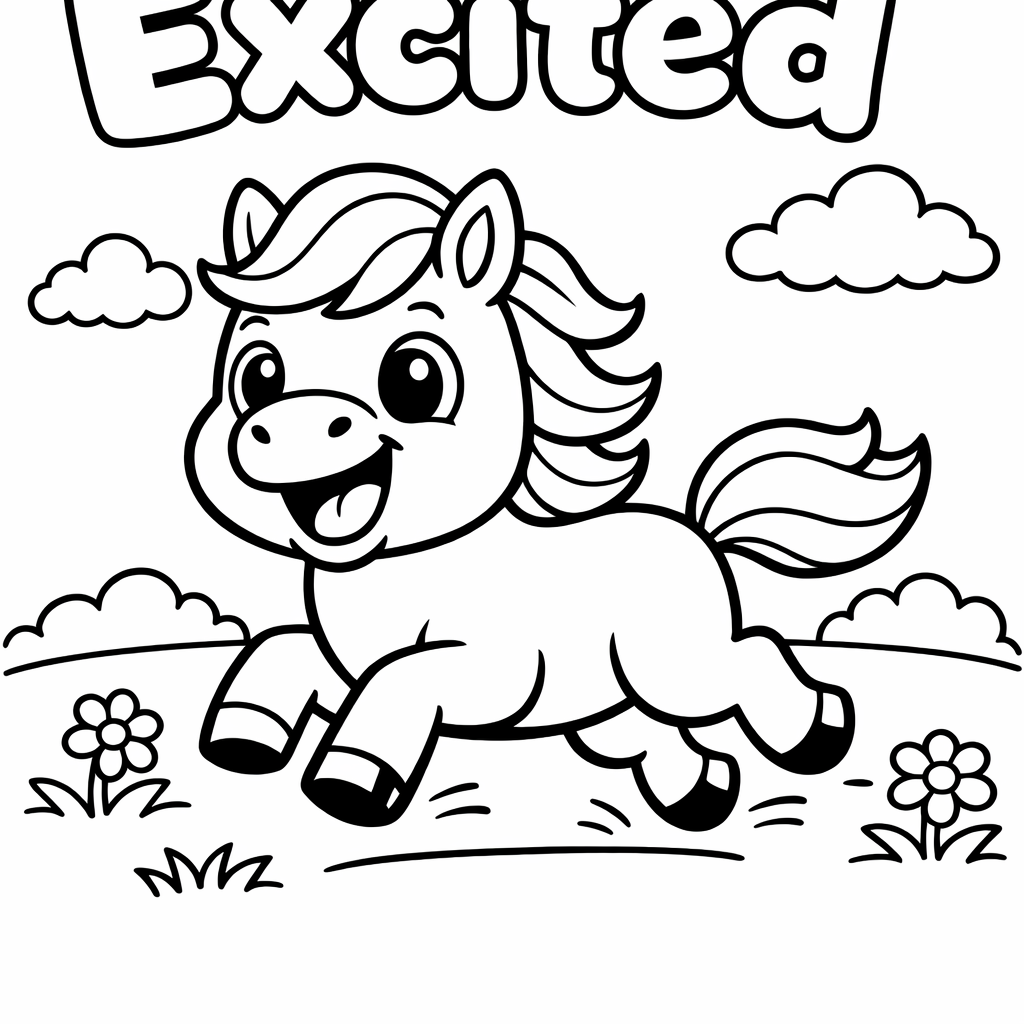 Excited Horse