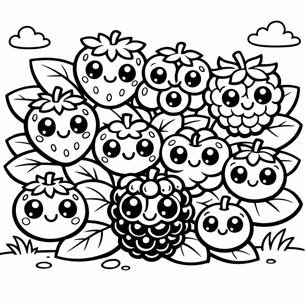 Count 11: Eleven jungle berries growing