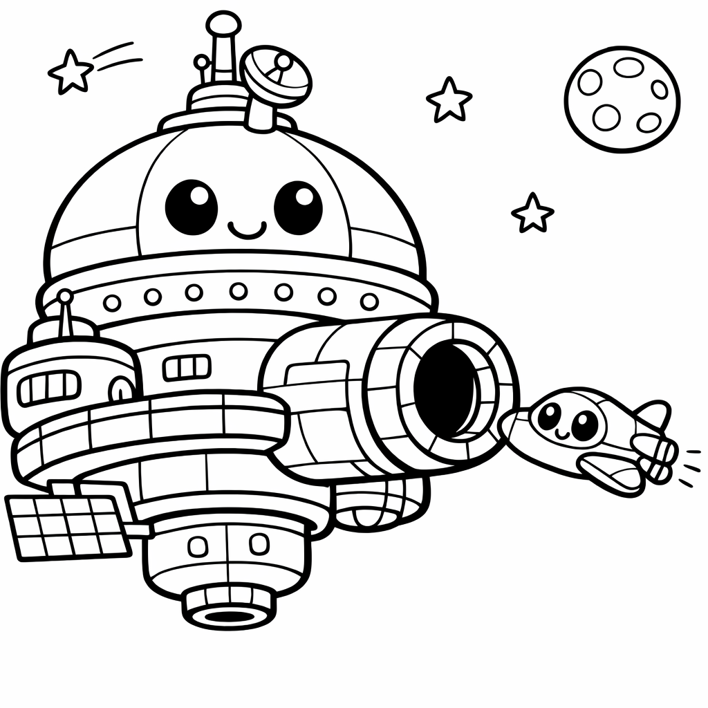 Big Space Station, Small Spaceship