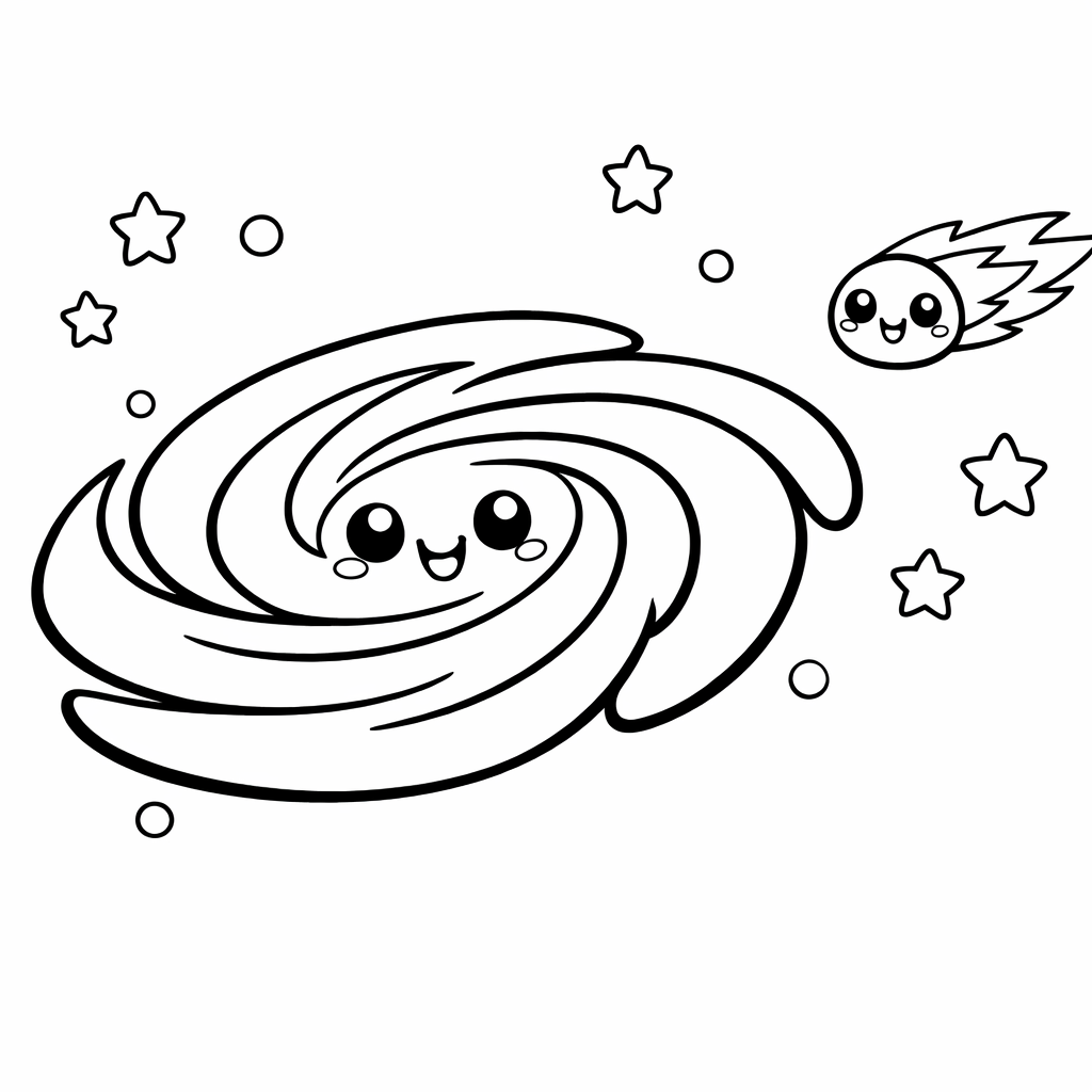 Big Galaxy, Small Comet