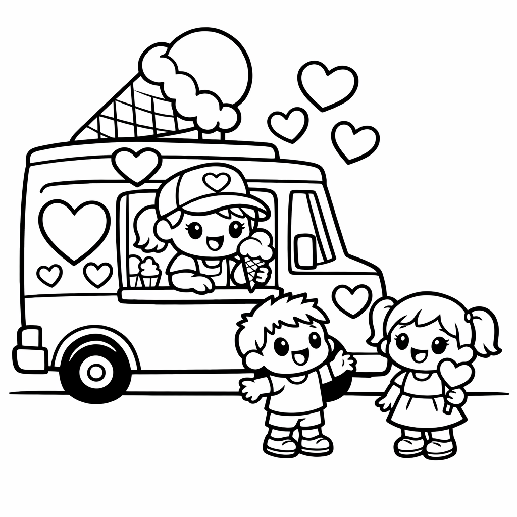 Heart Ice Cream Truck