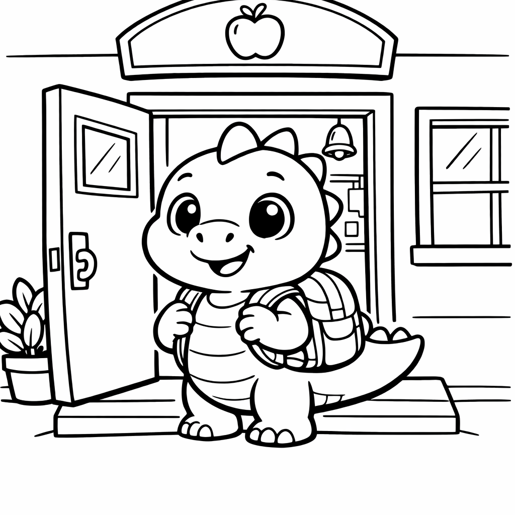 Dinosaur's First Day of School preview 1