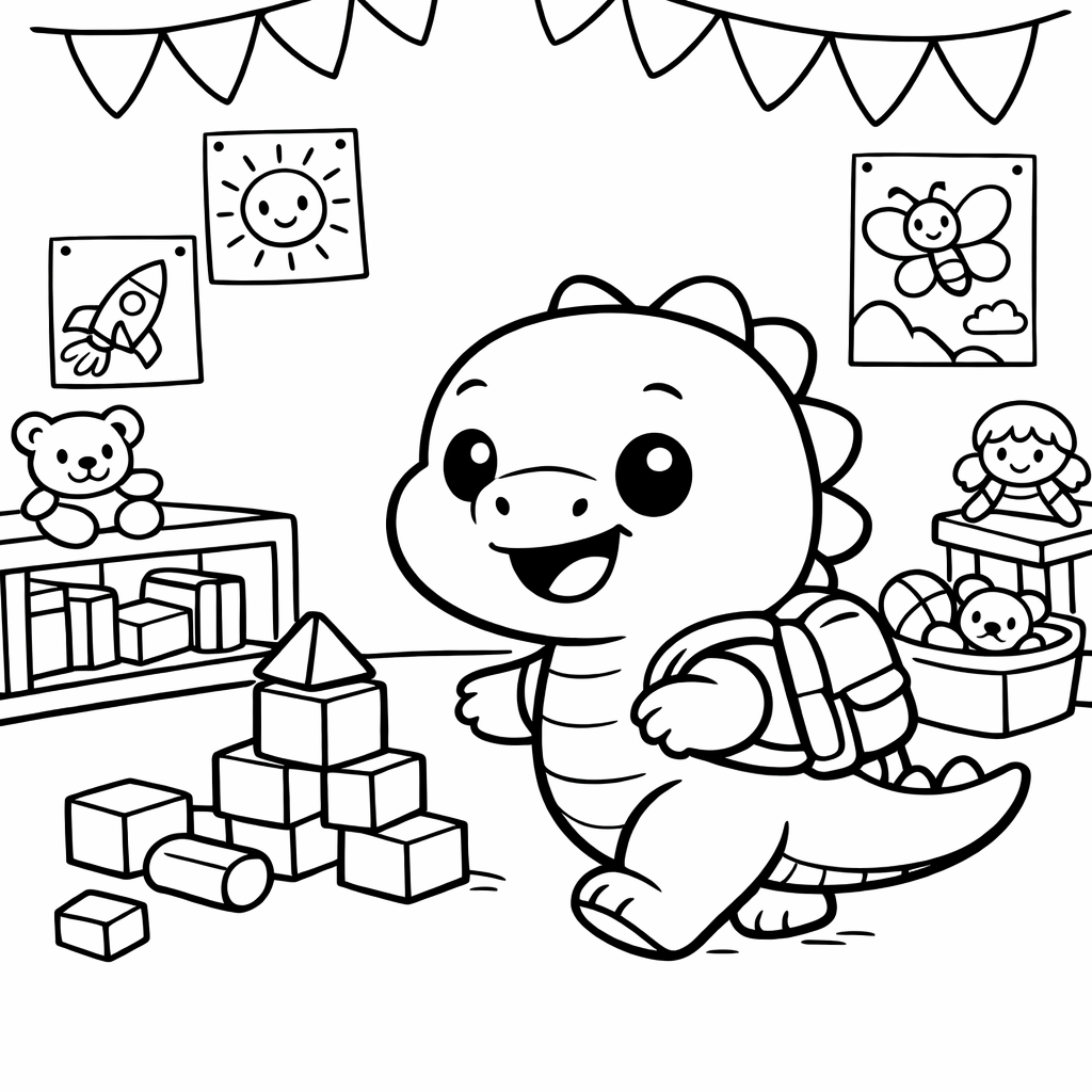 Dinosaur's First Day of School preview 2