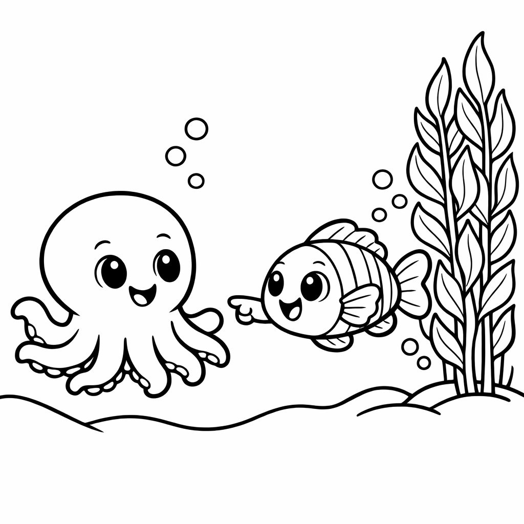Underwater Adventure with a Friendly Octopus preview 2