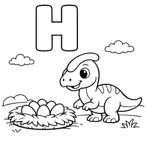 H is for Hadrosaurus