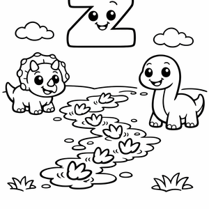 Z is for Zigzag Footprints