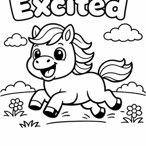 Excited Horse