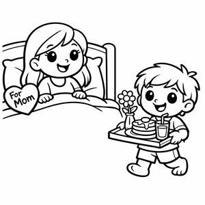 Mother's Day Coloring Pack preview 3