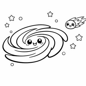 Big Galaxy, Small Comet