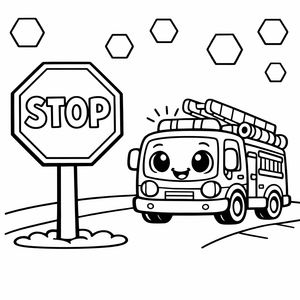 Hexagon Stop Sign