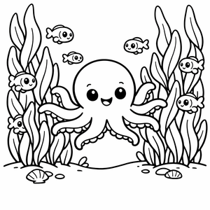 Underwater Adventure with a Friendly Octopus preview 3